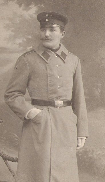 Wilhelm Dieck 1905 als einjährig Freiwilliger