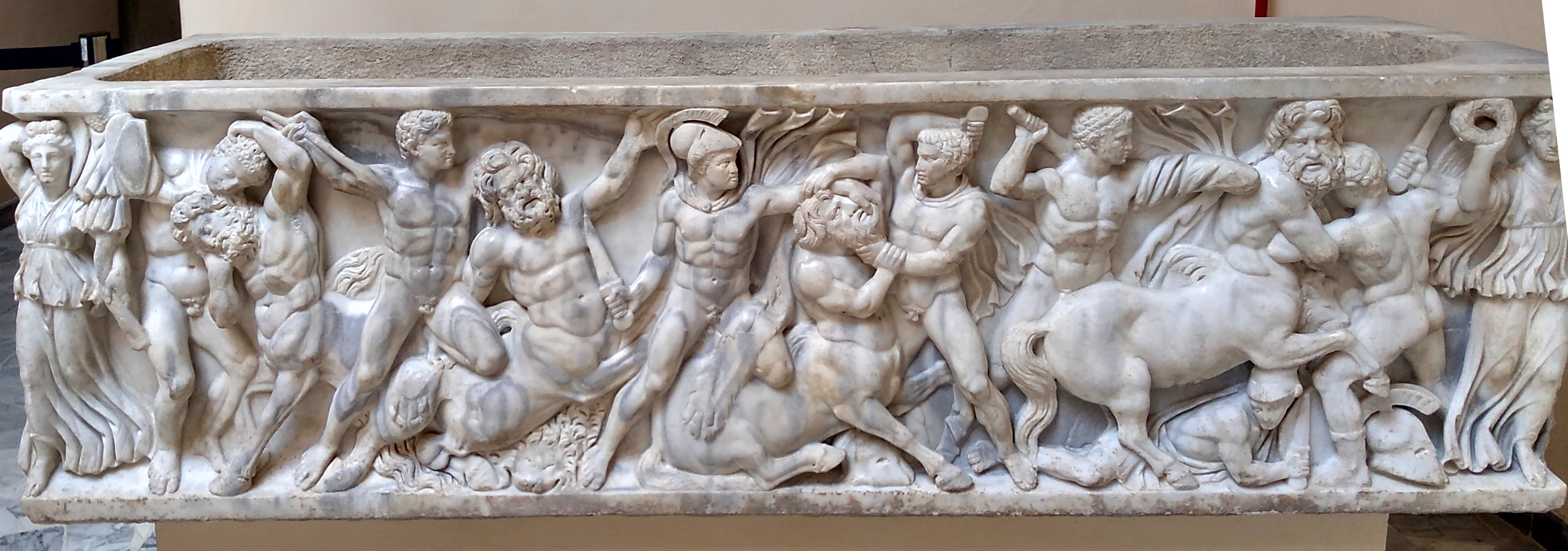 Sarkophag im Museum von Ostia